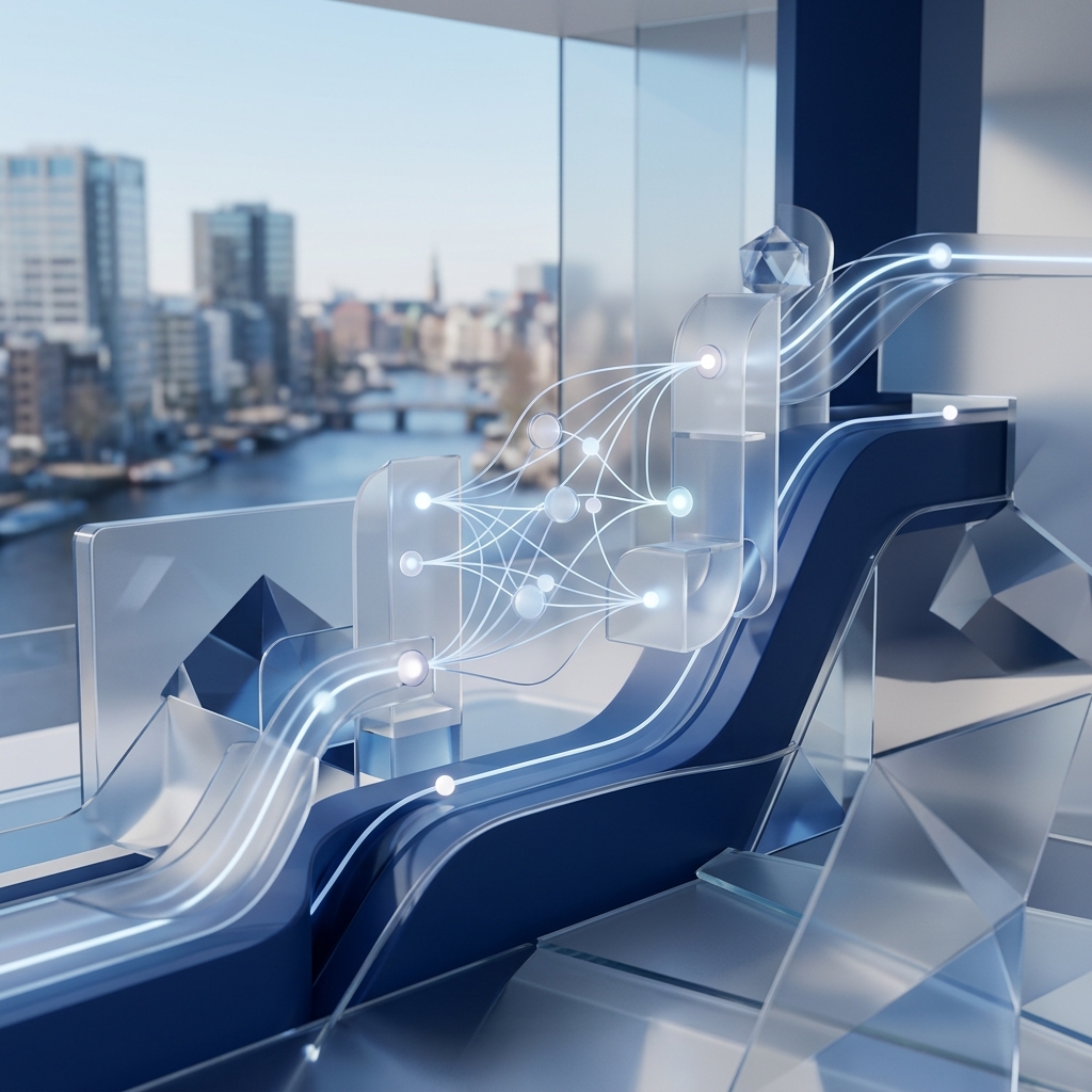 Abstract Representation of AI Data Flow